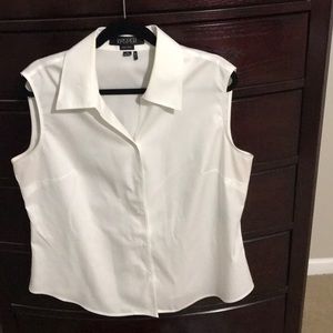 Sleeveless button down shirt
